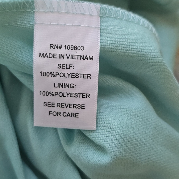 Rabbit Rabbit Rabbit Aqua Tropical Floral Ruffled Maxi Dress Size 16 - Picture 7 of 10